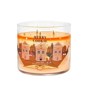 holiday winter candles bath and body works merry cookie