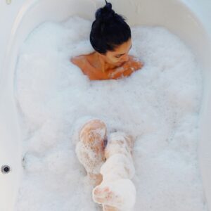 solo valentines day ideas bubble bath