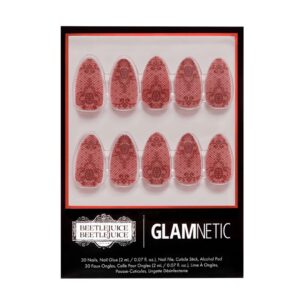 glamnetic beetlejuice nail collection lydia