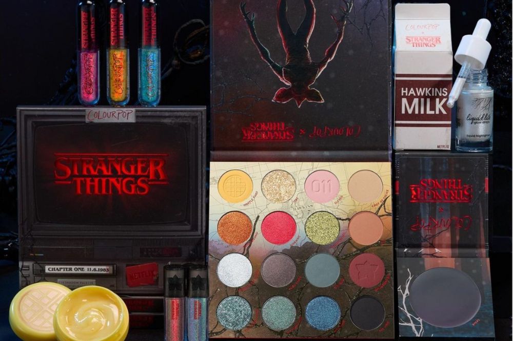 colourpop cosmetics stranger things makeup collection